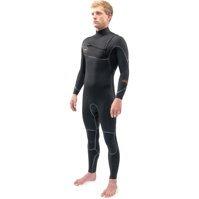 Гидрокостюм DAKINE MEN'S CYCLONE CHEST ZIP FULL SUIT 4/3mm Black, размер MT DK22M43CZ (0604565591487)