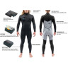 Гидрокостюм DAKINE MEN'S MISSION CHEST ZIP FULL SUIT 4/3mm Black Размер MT DK22M43MZ (0604565592804)