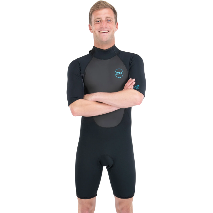 Гидрокостюм DAKINE MEN'S QUANTUM BACK ZIP SHORTY 2\2mm F\L Black/Grey, размер XL DK22M22QSBZFL (0604565595010)